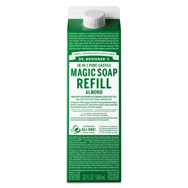 Almond - Pure-Castile Magic Soap Refill